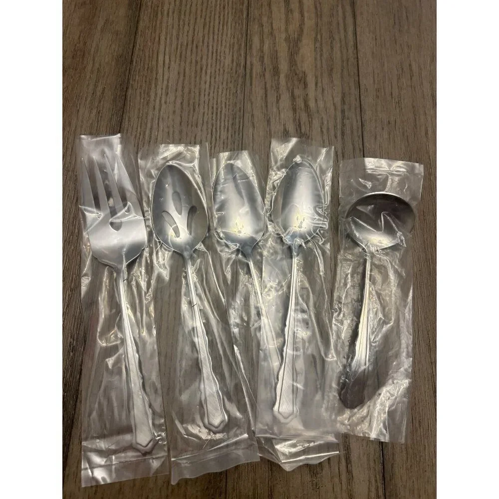 Sears Hostess Set Carma 5-Piece Stainless Steel Serving Utensils